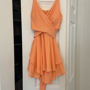 Blue Rain Vibrant Orange romper